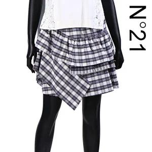 아도니스 N21 여성 체크 스커트 C112 1012 0152