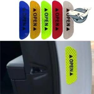 차량 안전 리플렉터 스티커 반사형 도어 오픈 안전반사스티커 도어스티커 도어오픈