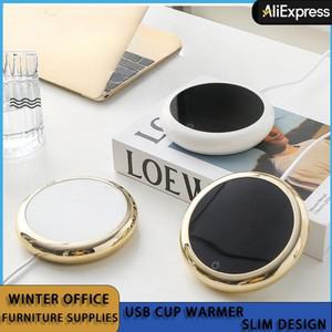 미니 소형 휴대용 USB 컵 워머 커피 머그잔 가열 코스터 스마트 온도 조절 핫 플레이트 밀크 티 워터