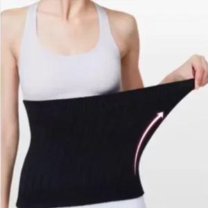 [피커]니트 벨벳 안감 슬림 방한 보온 허리 복대