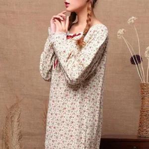 [피커]홈웨어 롱 빅사이즈 파자마 공주잠옷 시어서커잠옷