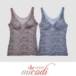 [피커]착용감 인견브라런닝 인견 패턴 노와이어 브라런닝