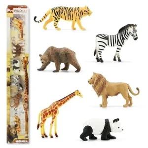 고품질 야생동물 학습 미니 피규어 사파리 동물친구들 6종 (WE877E1)