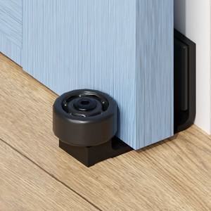 헛간 문 바닥 가이드 업그레이드 조정 가능 슬라이딩 문 하단 롤러 벽걸이 형 하드웨어 손상 없음