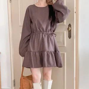 여자 러블리 스트링 캉캉 빅사이즈 미니원피스