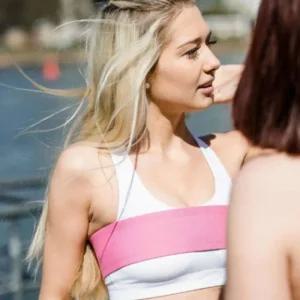 [피커]후크조절 여성헬스복 여성 브라탑 나시 리닝 브라