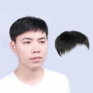 이시아르 정수리 남성 인모 가발 블랙 중 (WE8845C)