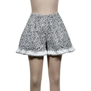 [피커]여성스러운 플로럴 패턴 레이스 파자마 3부 60수