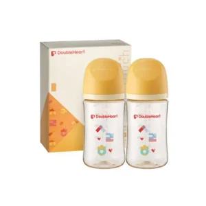 더블하트 젖병 240ml 트윈팩 젖꼭지 L 세트 한글