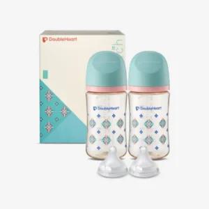 더블하트 젖병 240ml 트윈팩 젖꼭지 L 세트 단청