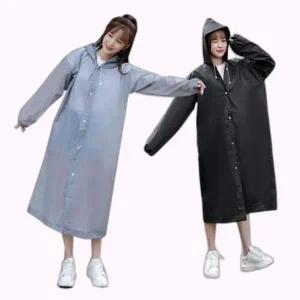[하프클럽/]남녀공용 튼튼한 고급형 EVA 우비 롱 레인코트 초경량