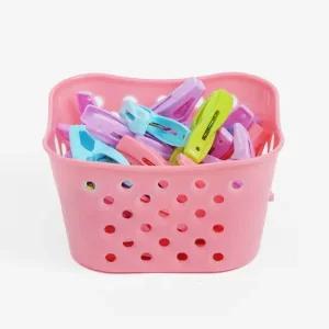 빨래 집게 세트 수건 보관함 컬러 걸이 건조 바스켓 통 수납함