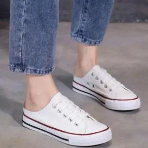 인기상품 여성 캔버스 블로퍼 캔버스화 뮬 스니커즈 운동화 5컬러 [WFJBBIY_251104]