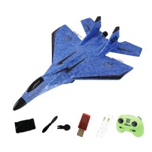 2 준비 키즈 조명 고정익 RC 채널 글라이더 비행기 야간 제어하기 무선 장난감 폼 쉬운 EPP F