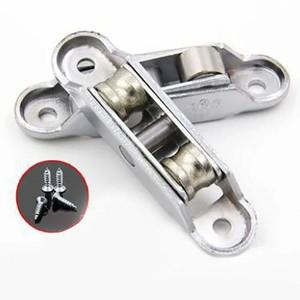 플라스틱 강철 이중 휠 문 롤러 창 풀리 옷장 플랫 슬롯 니들 홈개선 액세서리 하드웨어 알미늄 샷시