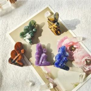 크리스탈 이색수집품 키 선물 장식 공예홈 미니 나비 요정 보 힐링 조각상 석