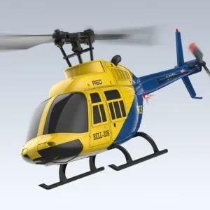 흐름 24g 광학 벨 142 206 비행기 2025 항공기 RC 헬리콥터 무선 A60 조종 헬기