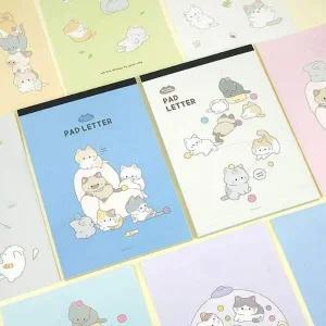 자재 핑크풋 귀여운 냥냥 패드 편지지 편선지