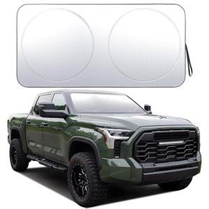 YIDEEAUTO 앞유리 차창 자외선 반사기로 차량을 시원하게 유지해주는 접이식 선바이저 열 및 태양 반사기(초대형 70 x 35 인치)