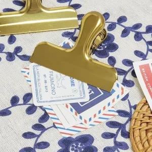 SFr 디자인 메탈 집게 골드 사무용집게 메모집게 인테리어집게 예쁜집게 금속집게