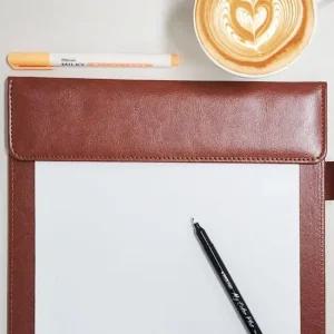 메모 결재판 클립 메뉴판 자석 보드 A4 서류판 가죽 서류판 메뉴판 결재판 메모패드