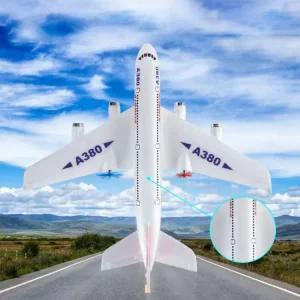 푸시백 A380 듀얼 윙 비행기 파워 고정 무선RC 모델HW30 글라이더 폼 에어버스 컨 선물