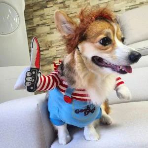 TC 강아지 할로윈 옷 코스튬 애견 처키 L
