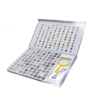 지질 광석 표본 세트 광산 100종 과학 결정 광물 희귀 원석 상자 결정체 관찰 돌 보석