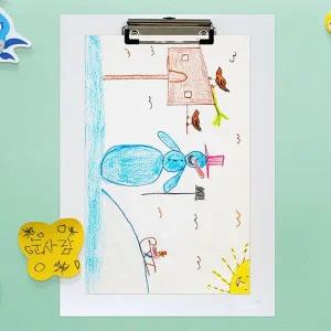 벽걸이 겸용 접이식 스탠드 자석 클립보드 A4 결재판