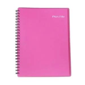 메카라인 플러스화일 40매 분홍/(PP재질/트윈스프링) 박스(36개입) 소모품