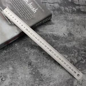 양면 눈금 스틸자 재단 제도용 자 30cm 스틸자