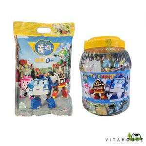 v11 로보카 폴리 비타민D 500정 / 1000정 건강기능식품 복숭아맛 새콤 달콤 어린이 비타민 간식