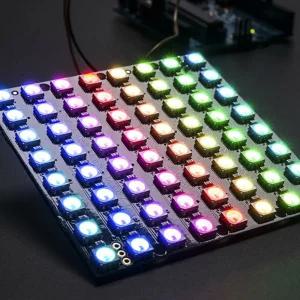 [파츠키츠]네오픽셀매트릭스/8X8/WS2812B/2811/아두이노/RGB/풀칼라/FullColor/도트매트릭스/어드레서블/ad