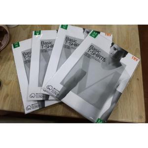 반팔 5장 묶음 TRY 남 트라이 U넥 반팔런닝  순면   90 95 100 105 110 115 호 코튼 반팔 난닝구