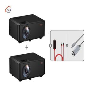 원쁠원 씨앤케이 Rnk72 미니빔프로젝터 2200루멘 1280x720p + 케이블 및 가방 제공