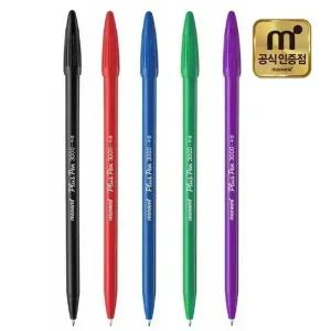 모나미 플러스펜 3000 12입 수성 싸인펜 사인펜