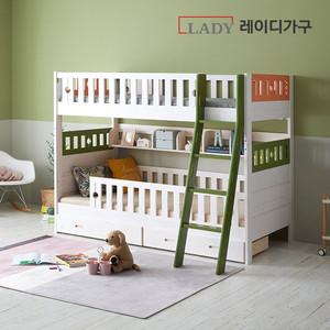 레이디가구 드림 100% 원목 분리가능 이층침대 아이 벙커침대