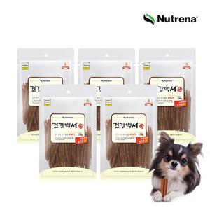 건강백서 얇게썰어 먹기좋은 오리고기 120G 5개 /강아지간식