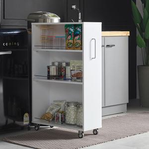 [엣지퍼니처]인서트 240 미니 슬라이딩 틈새 수납장 / 냉장고 틈새장