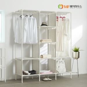 MF무볼트 드레스룸 트리플행거 심플 수납 고급인테리어 옷장 장롱 행거 시스템옷장