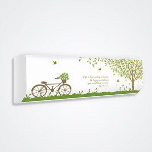 [라이크홈] 스판 벽걸이 특대형 에어컨커버 숲속나무