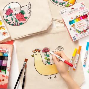 에코백 만들기 천가방 무지 민화 도안 초등 어린이 가방 그리기 색칠 DIY 공예