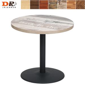 도리퍼니처 무쇠 800 원형 테이블 (7가지 상판) / 식탁 탁자 원탁 책상 카페 업소용