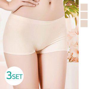 노라인 슬림 네모네모팬티 스킨 3매 세트 ML 사각 네모 팬티 드로즈 여성용