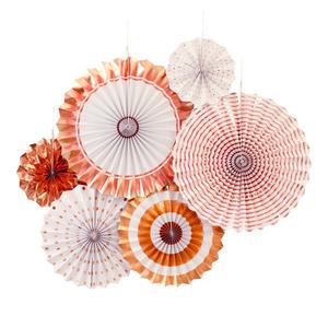 페이퍼팬 세트 (로즈골드6P) 생일 파티 용품