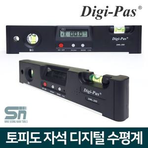 DigiPas DWL-200 디지털 자석 수평계 수평기 경사계