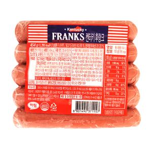 하림 켄터키 후랑크 소시지 454g/냉동 부대찌개 핫도그 캠핑 피크닉 샐러드 월남쌈 볶음밥 구이 찌개