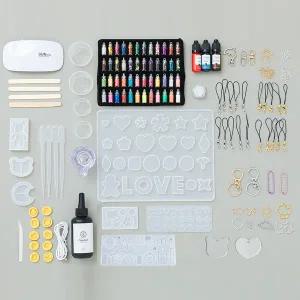 uv레진아트세트 하트쉐이커 공예재료 실리콘몰드