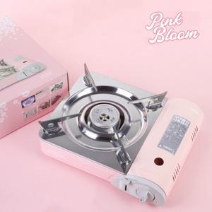 핑크 고화력 감성 캠핑용 휴대용 가스렌지 가스버너 고화력 브루스타 썬터치 핑크블룸