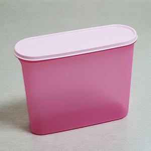 타파웨어 반찬통 엠엠 보관용기 잡곡통 직사각 4L타원 핑크